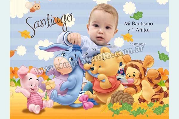 Bautismo Winnie Pooh Bebe - BA0596 Bautismo Winnie Pooh Bebe - BA0596 | Imagen del modelo